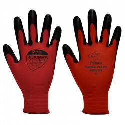 Polyco Matrix Red PU Work Gloves MRP